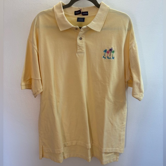 Fruit of the Loom Other - Key West Florida Yellow Polo Shirt XL